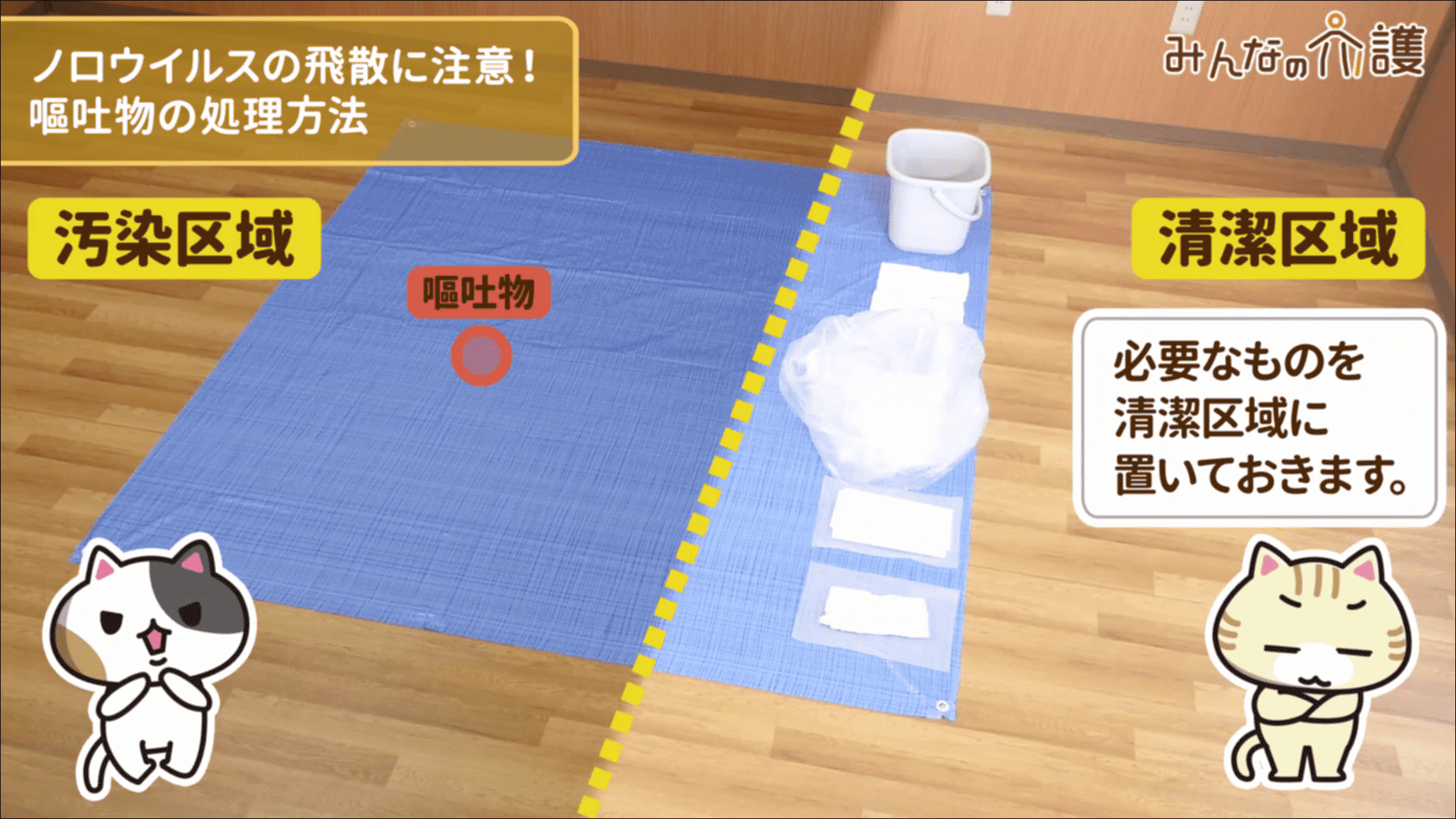 清潔区域にセッティングするイメージ